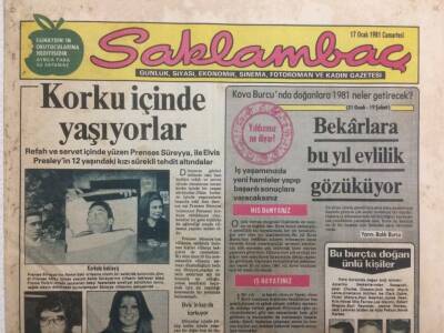 Saklambaç Gazetesi 17 Ocak 1981 - Korku İçinde Yaşıyorlar GZ35910 - 1