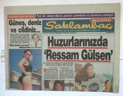 Saklambaç Gazetesi 18 Haziran 1990 - Huzurlarınızda Ressam Gülşen GZ7824 - 1