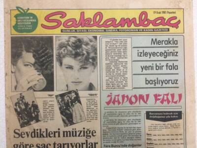 Saklambaç Gazetesi 19 Ocak 1981 - Japon Falı GZ35911 - 1