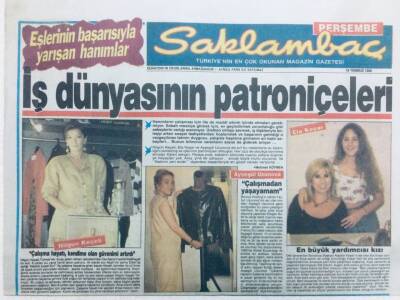 Saklambaç Gazetesi 19 Temmuz 1990 - İş Dünyasının Patroniçeleri GZ41026 - 1
