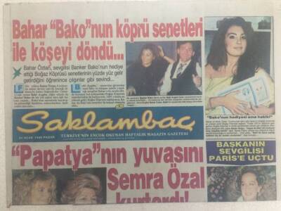 Saklambaç Gazetesi 24 Ocak 1988 - Papatyanın Yuvasını Semra Özal Kurtardı GZ32812 - 1