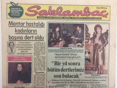Saklambaç Gazetesi 8 Ocak 1982 - Mantar Hastalığı Kadınların Başına Dert Oldu GZ34334 - 1