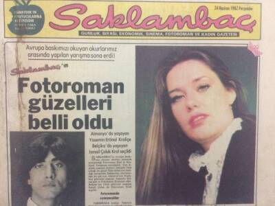 Saklambaç Gazetesi Akşamlık Eki 24 Haziran 1982 - Fotoroman Güzelleri Belli Oldu GZ34774 - 1