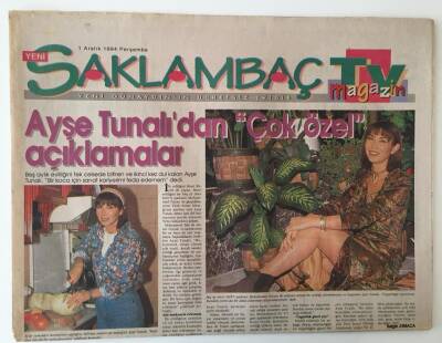 Saklambaç Magazin Gazetesi 1 Aralık 1994 - Ayşe Tunalıdan Çok Özel Açıklamalar GZ11038 - 2