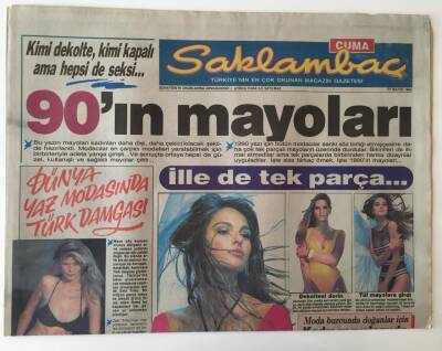 Saklambaç Magazin Gazetesi 25 Mayıs 1990 - Dünya Yaz Modasında Türk Damgası GZ11037 - 1