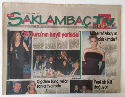 Saklambaç Magazin Gazetesi 27 Kasım 1994 - Müşerref Akayın Aklı Kimde GZ11040 - 2