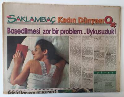 Saklambaç Magazin Gazetesi 30 Kasım 1994 - Ünlülerde Şiir Yazar Sezen Aksu Yazdığı Hoş Geldin İlkbahar Şiiri GZ11039 - 1