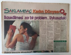 Saklambaç Magazin Gazetesi 30 Kasım 1994 - Ünlülerde Şiir Yazar Sezen Aksu Yazdığı Hoş Geldin İlkbahar Şiiri GZ11039 - 2