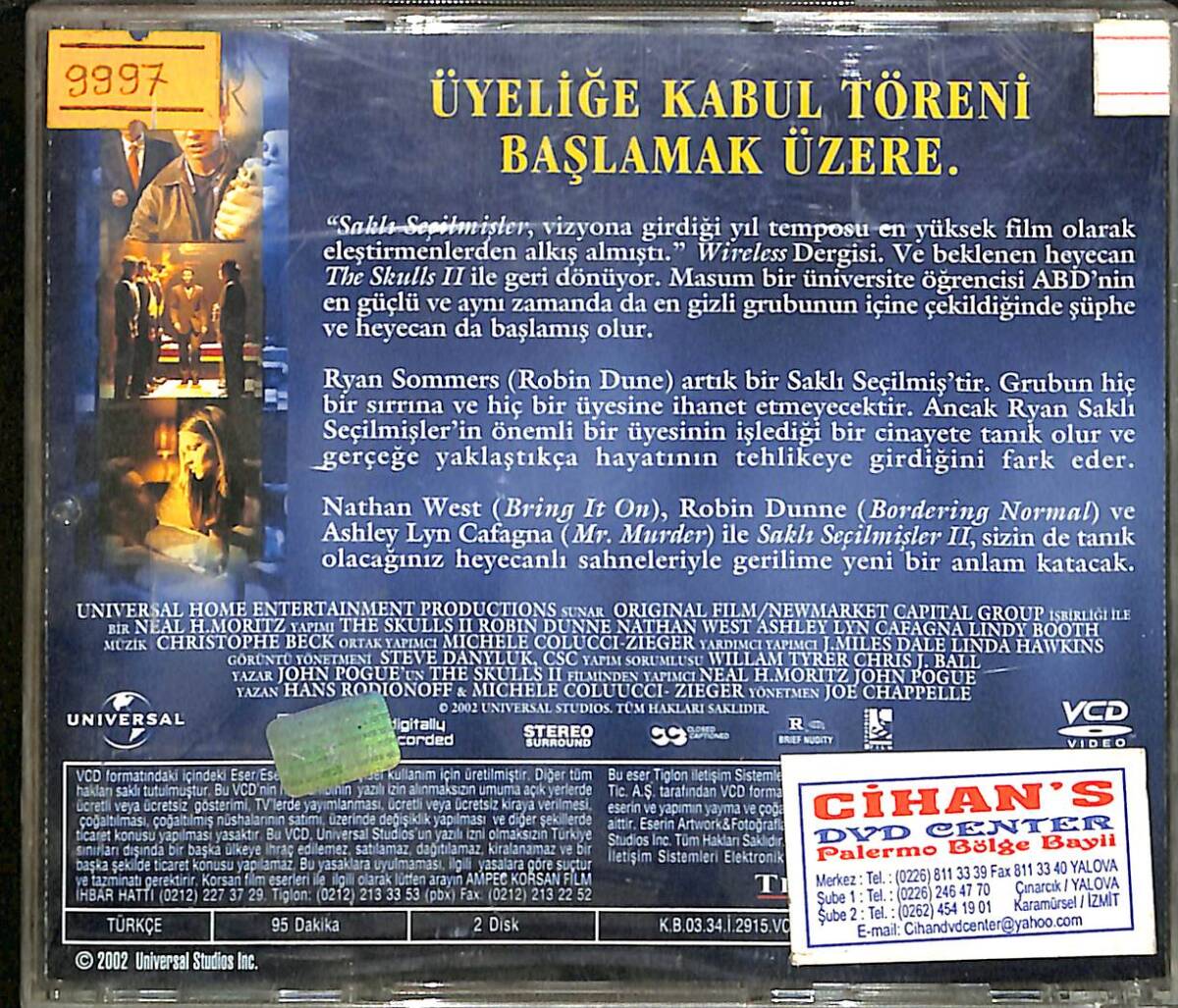 Saklı Seçilmişler 2 VCD Film (İkinci El) VCD26886 - 2