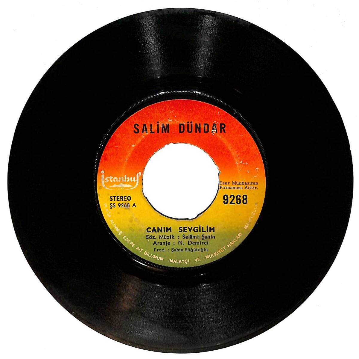 Salim Dündar – Canım Sevgilim & Biri Var... Plak (10/6.5) PLK26886 - 1