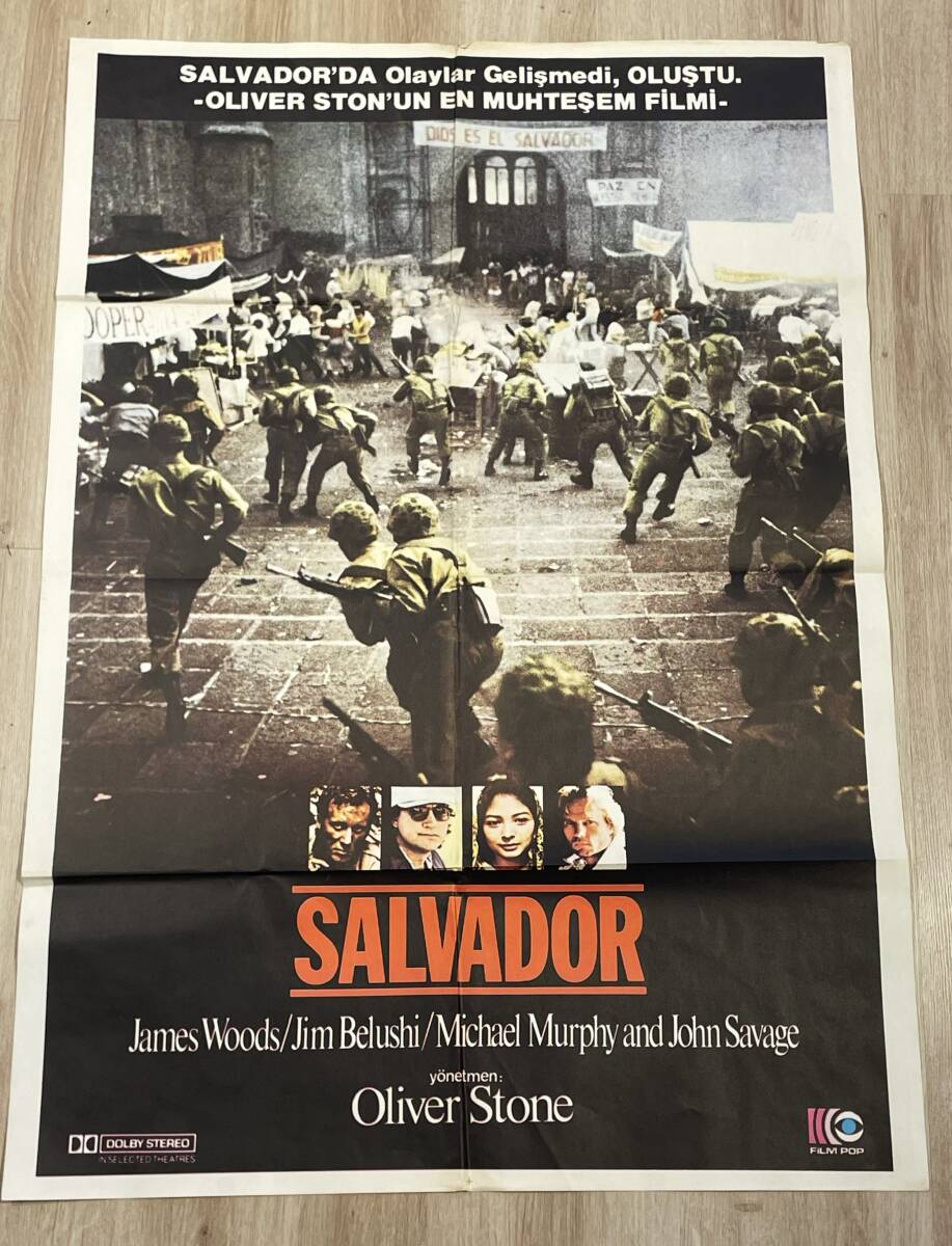 Salvador (1986) Oliver Stone Orijinal Sinema Afişi - Film Pop Dağıtımı - Ultra Dev Boy (70x100 cm) AFIS2 - 1