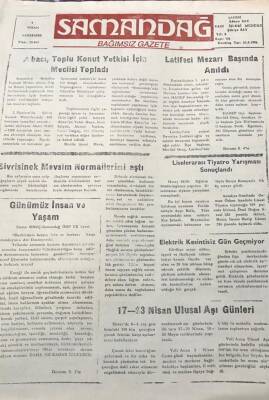 Samandağ Bağımsız Gazete 4 Nisan 1996-Sivrisinek Mevsim Normallerini Aştı GZ36634 - 1