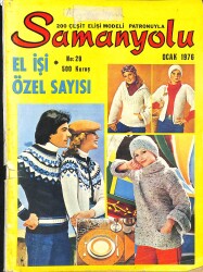 Samanyolu El İşi Sayısı No : 28 Ocak 1976 - Bir Yelek Bir Bluz NDR90758 - Gökçekoleksiyon