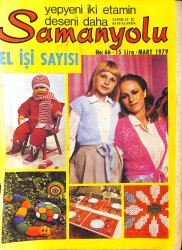 Samanyolu El İşi Sayısı No : 66 Mart : 1979 - Kumaşa Renkli Basılmış Motifler NDR90754 - Gökçekoleksiyon