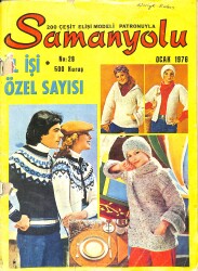 Samanyolu El İşi Sayısı Ocak 1976 No : 28 - Bluzları İşleyin - Kurdele Yastıklar NDR91431 - Gökçekoleksiyon