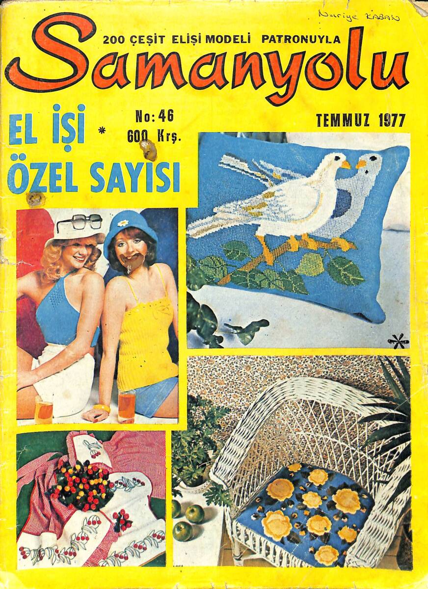 Samanyolu El İşi Sayısı Temmuz 1977 No : 46 - Hamile Bluzu - Kazaklar NDR91429 - 1