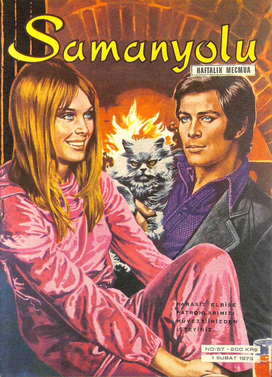 Samanyolu Haftalık Mecmua 1 Şubat 1973 No: 57 - Paftası İçindedir - Hülya Koçyiğit Anlatıyor NDR101478 - 1
