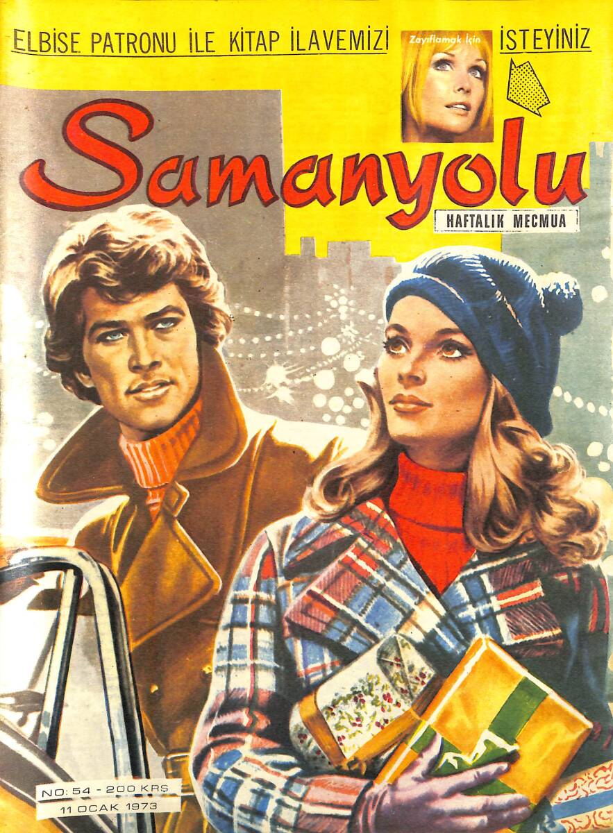 Samanyolu Haftalık Mecmua 11 Ocak 1973 No: 54 - Paftası İçindedir - Ajda Pekkan Assolist Olarak Sahneye Çıktı NDR101470 - 1