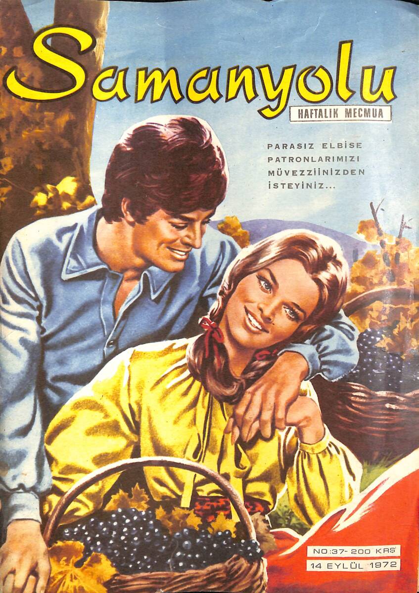 Samanyolu Haftalık Mecmua 14 Eylül 1972 No: 37- Paftası İçindedir - Barış Manço Ameliyat Oluyor NDR101561 - 1