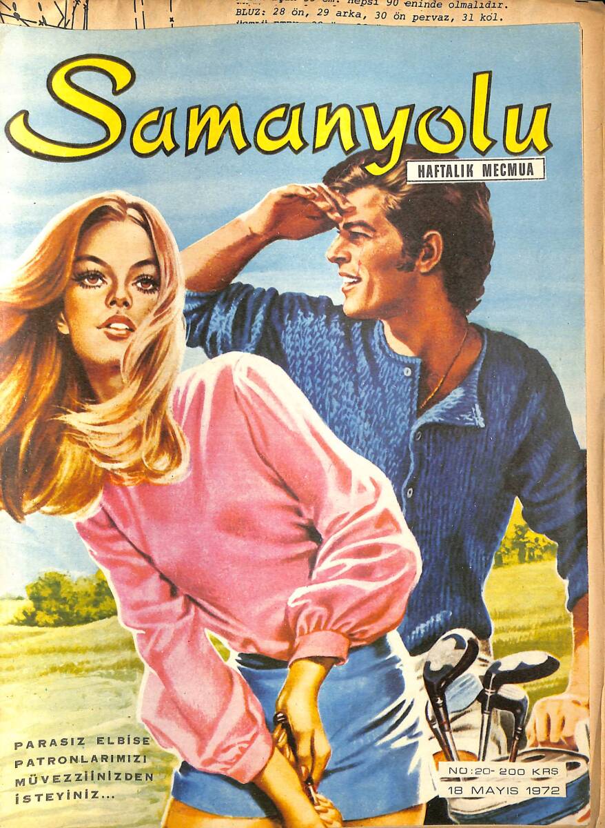 Samanyolu Haftalık Mecmua 18 Mayıs 1972 No: 20 - Paftası İçindedir - Türkân Şoray&Ekrem Bora Poster - Yılmaz Güney Bürosunu Devretti NDR101565 - 1