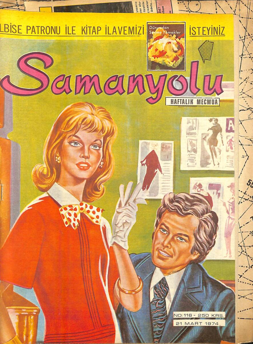 Samanyolu Haftalık Mecmua 21 Mart 1974 No: 116 - Paftası İçindedir - Neşe Karaböcek Oğlu İçin Bir Plak Hazırladı NDR101462 - 1