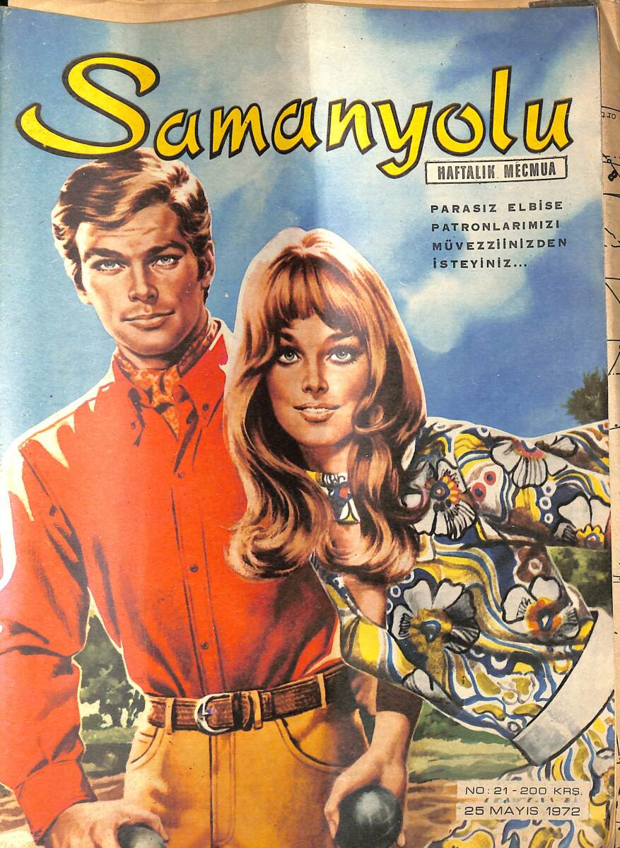 Samanyolu Haftalık Mecmua 25 Mayıs 1972 No: 21 - Paftası İçindedir - Türkân Şoray'ın En Son Yaptırdığı Tuvalet NDR101562 - 1