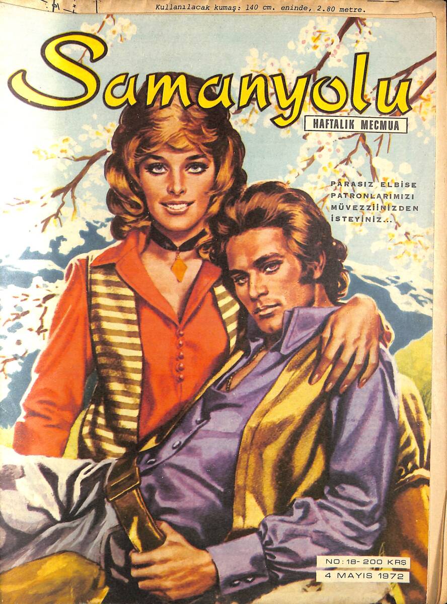 Samanyolu Haftalık Mecmua 4 Mayıs 1972 No:18- Paftası İçindedir - Ajda Pekkan Paris'e Gitti NDR101573 - 1
