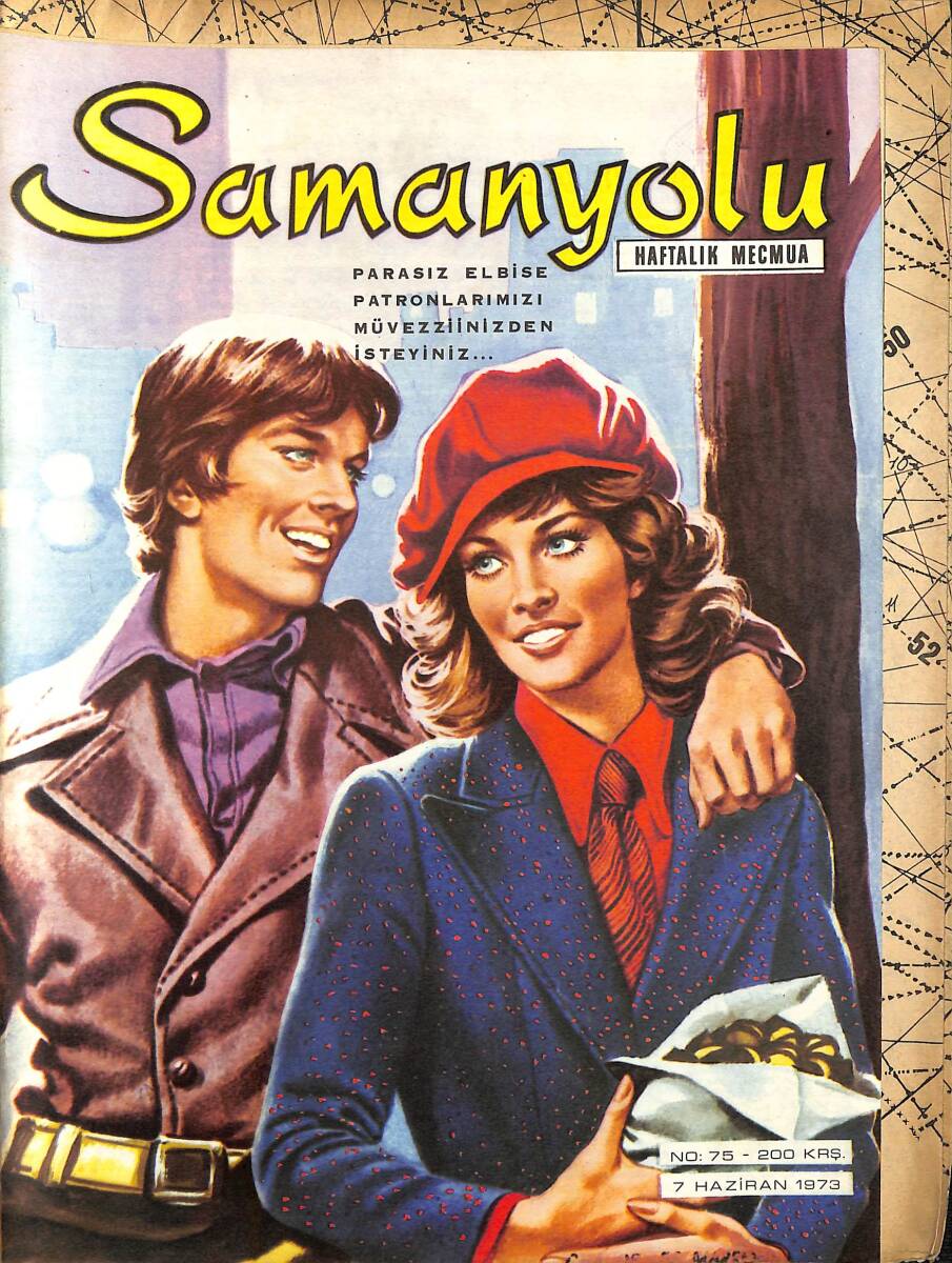 Samanyolu Haftalık Mecmua 7 Haziran 1973 No: 75 - Paftası İçindedir - Türkân Şoray Moskova'ya Gidiyor NDR101469 - 1