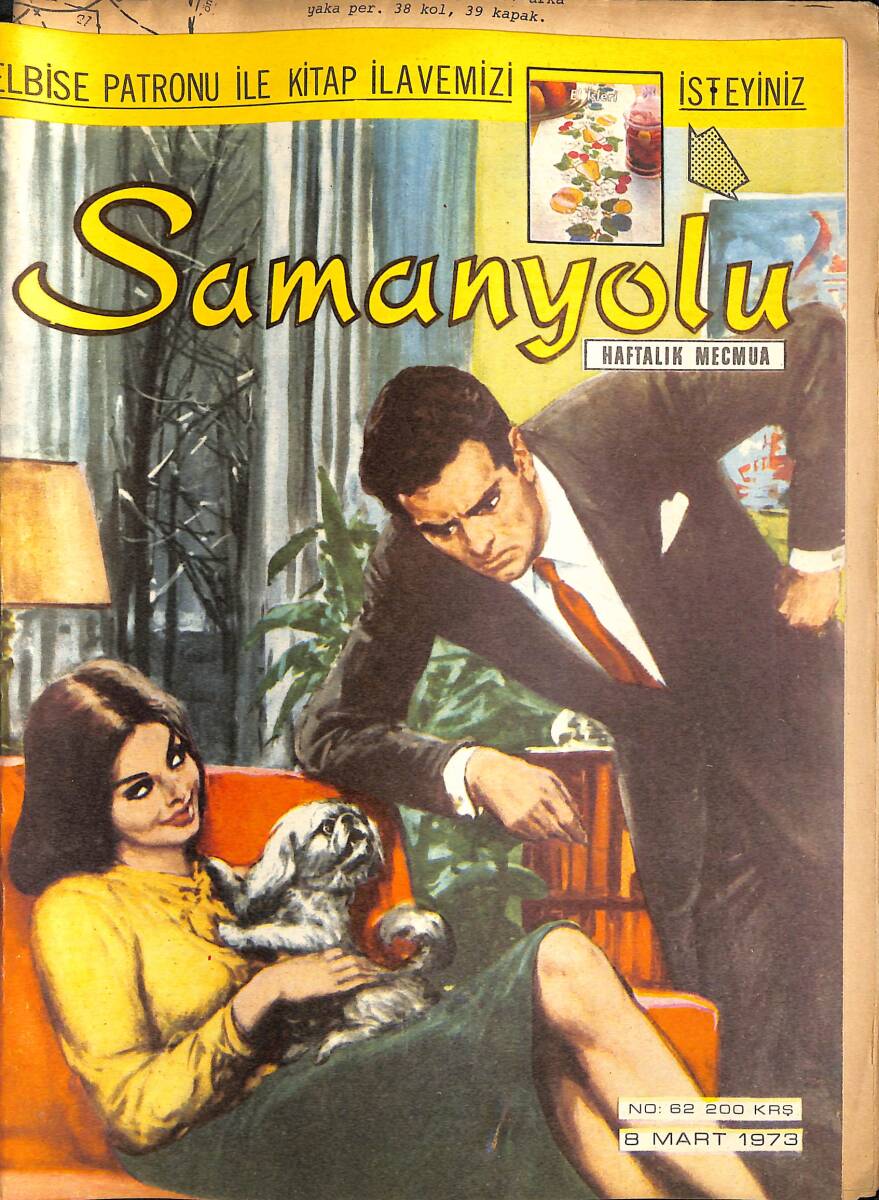 Samanyolu Haftalık Mecmua 8 Mart 1973 No: 62 - Paftası İçindedir - Neşe Karaböcek'in Yeni LP'si - Mine Soley Avrupa Yolcusu NDR101566 - 1