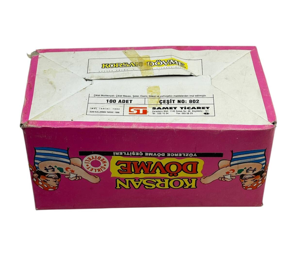 Samet Korsan Dövme 1994 Çiklet Hediyeli Açılmamış Kutu AOB4775 - 5