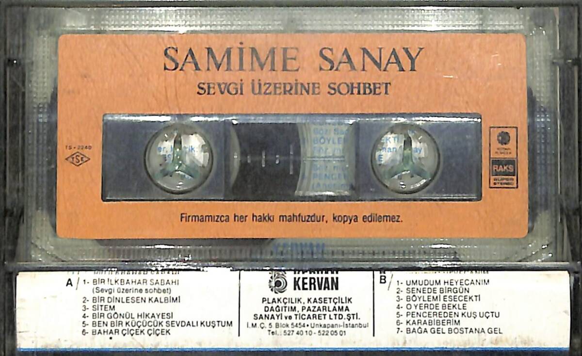 Samime Sanay - Sevgi Üzerine Sohbet Orijinal Kaset (İkinci El) * Kâğıt Baskı * KST30857 - 2