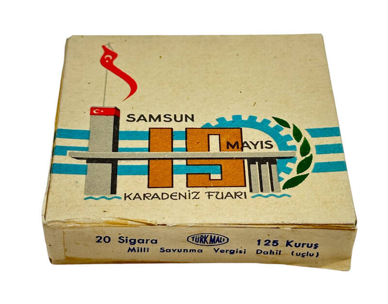Samsun 19 Mayıs Karadeniz Fuarı Açılmamış Dolu Paket Sigara AOB4430 - 2