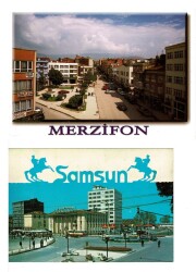 Samsun - Cumhuriyet Meydanı & Merzifon Kartpostal KRT7903 - Gökçekoleksiyon