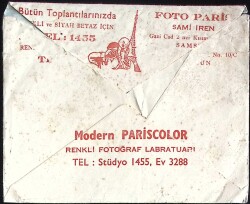 Samsun FOTO PARİS Sami İren Yazılı Zarf EFM(N)11491 - 2