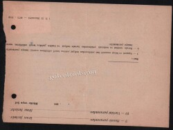 Samsun PTT 1957 Yılı Tahsilat Makbuzu EFM508 - 2
