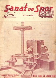 Sanat Ve Spor Dergisi Aralık 1950 Sayı: 20 NDR93036 - Gökçekoleksiyon