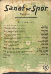 Sanat Ve Spor Dergisi Ekim 1949 Sayı: 6 NDR93035 - Gökçekoleksiyon