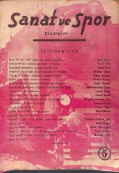 Sanat Ve Spor Dergisi Eylül 1949 Sayı: 5 NDR93043 - Gökçekoleksiyon