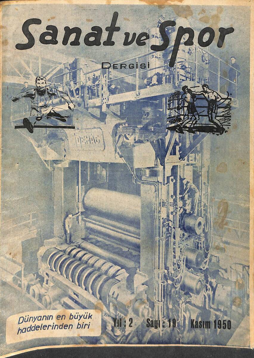 Sanat Ve Spor Dergisi Kasım 1950 Sayı: 19 NDR93030 - 1