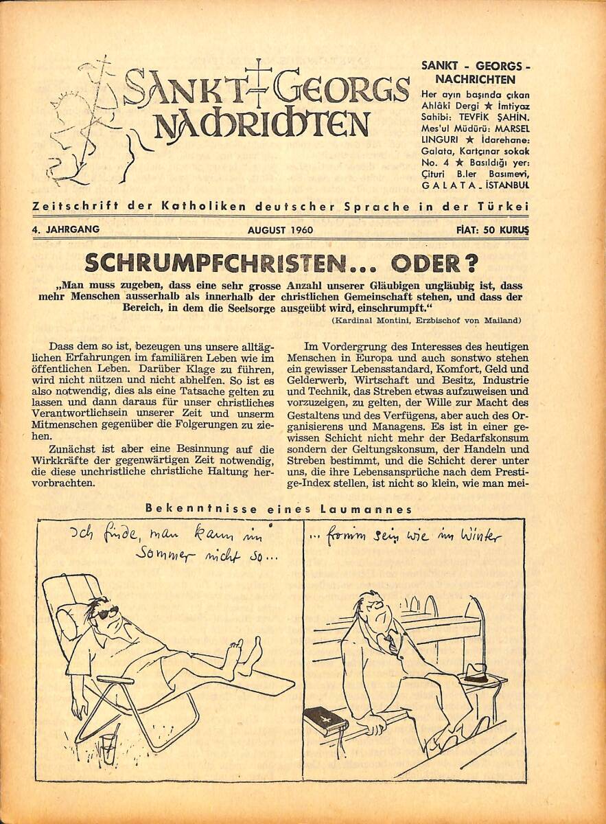 Sankt Georgs Nachrichten – August 1960 – Christen im Nahen Osten NDR100739 - 1