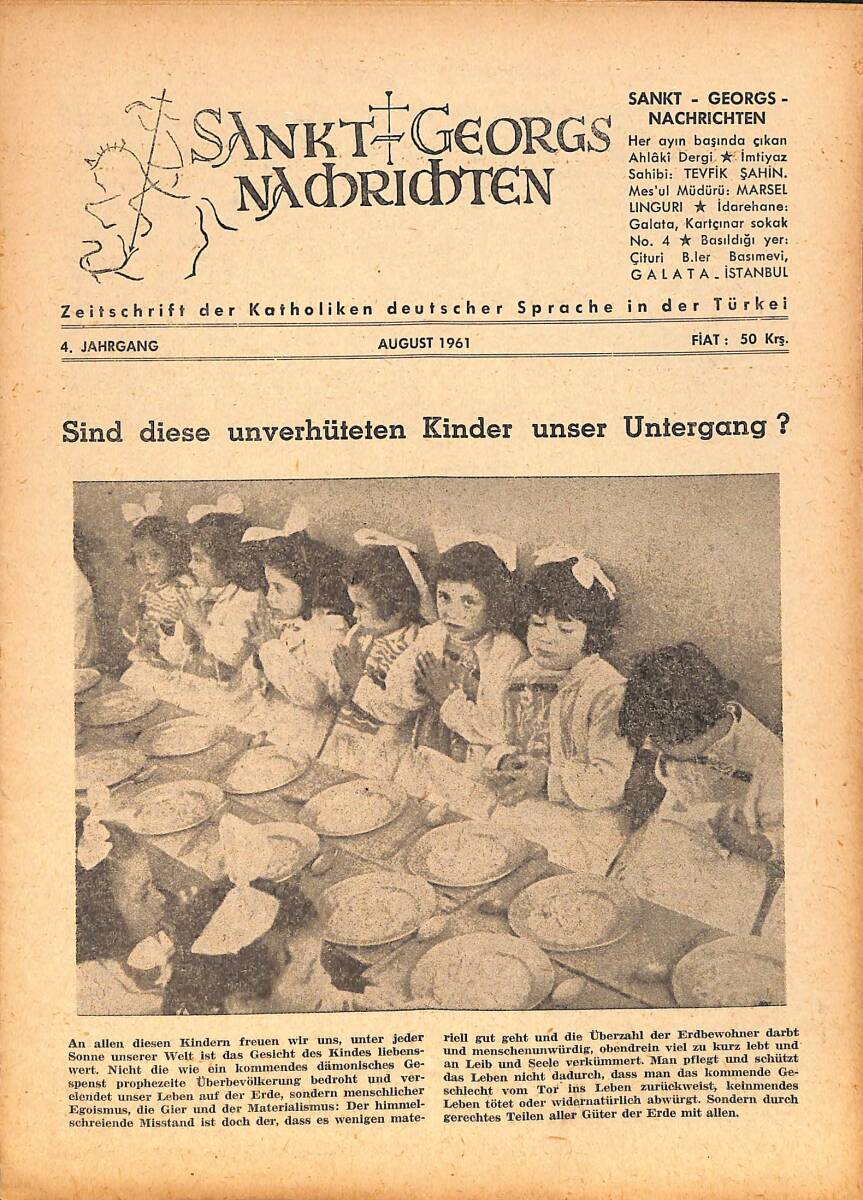 Sankt Georgs Nachrichten – August 1961 – Sind diese unverhüteten Kinder unser Untergang? – Ist Chruschtschow Katholik..? NDR100704 - 1