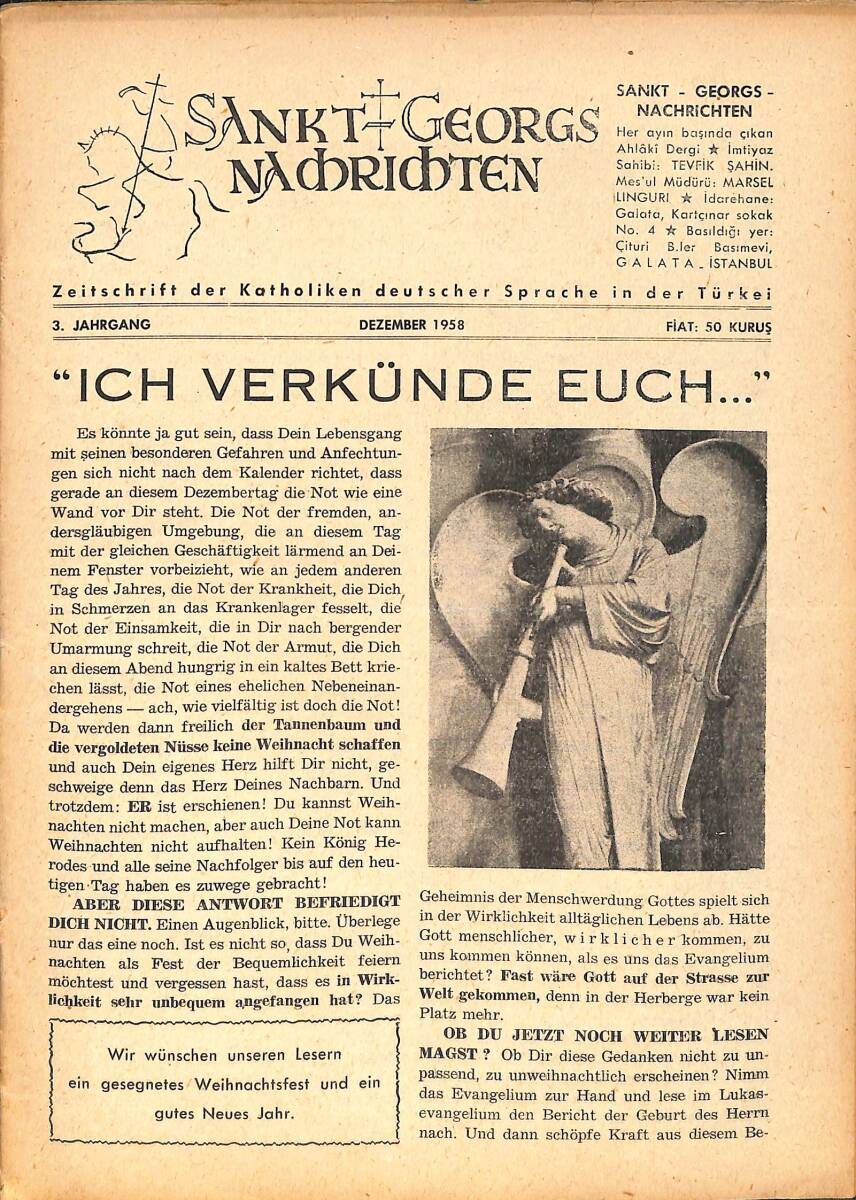 Sankt Georgs Nachrichten – Dezember 1958 – Ist die Unfehlbarkeit des Papstes etwas Ungeheuerliches? NDR100708 - 1