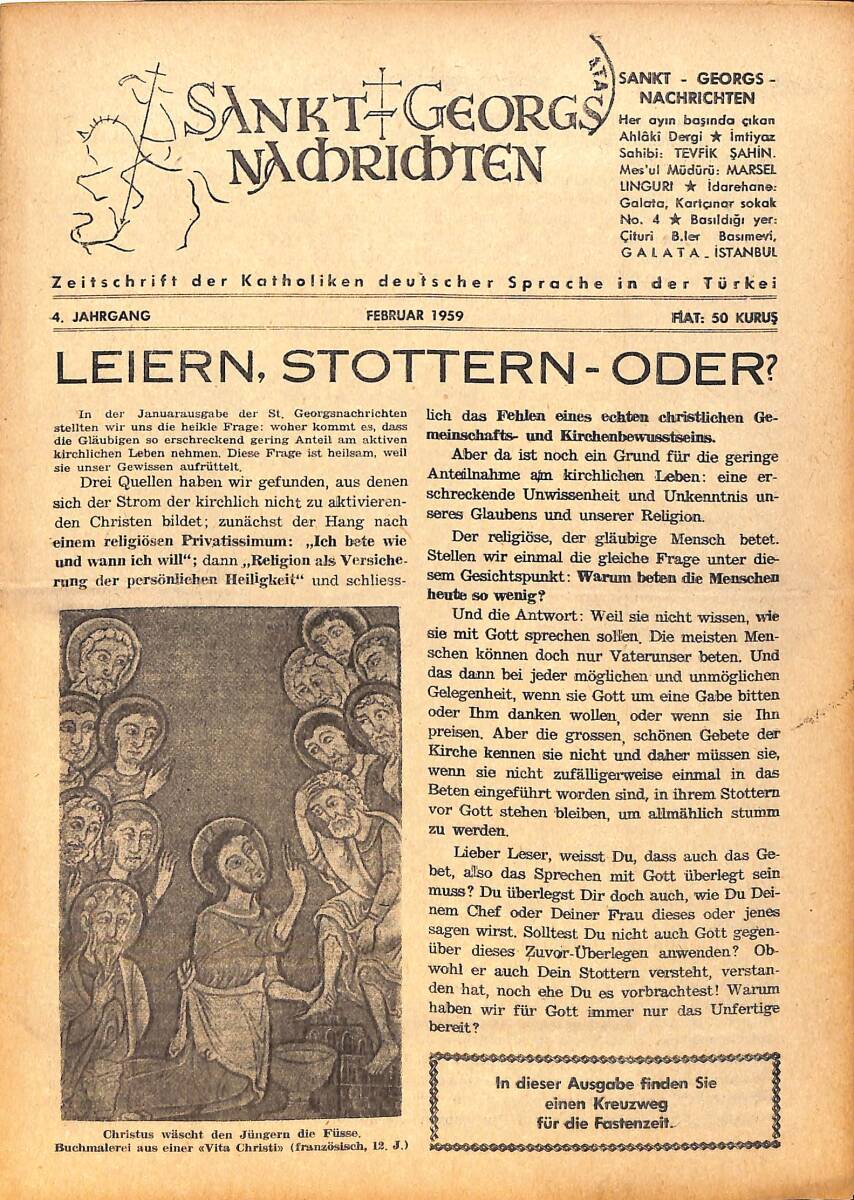Sankt Georgs Nachrichten – Februar 1959 – Leiern, Stottern-Oder? – Mohammed an den Negus NDR100712 - 1