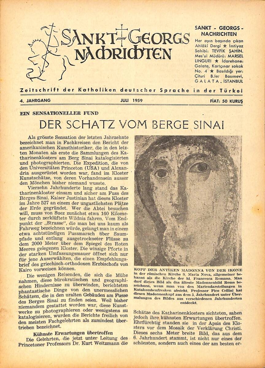 Sankt Georgs Nachrichten – Juli 1959 – Der Schatz vom Berge sinai NDR100717 - 1