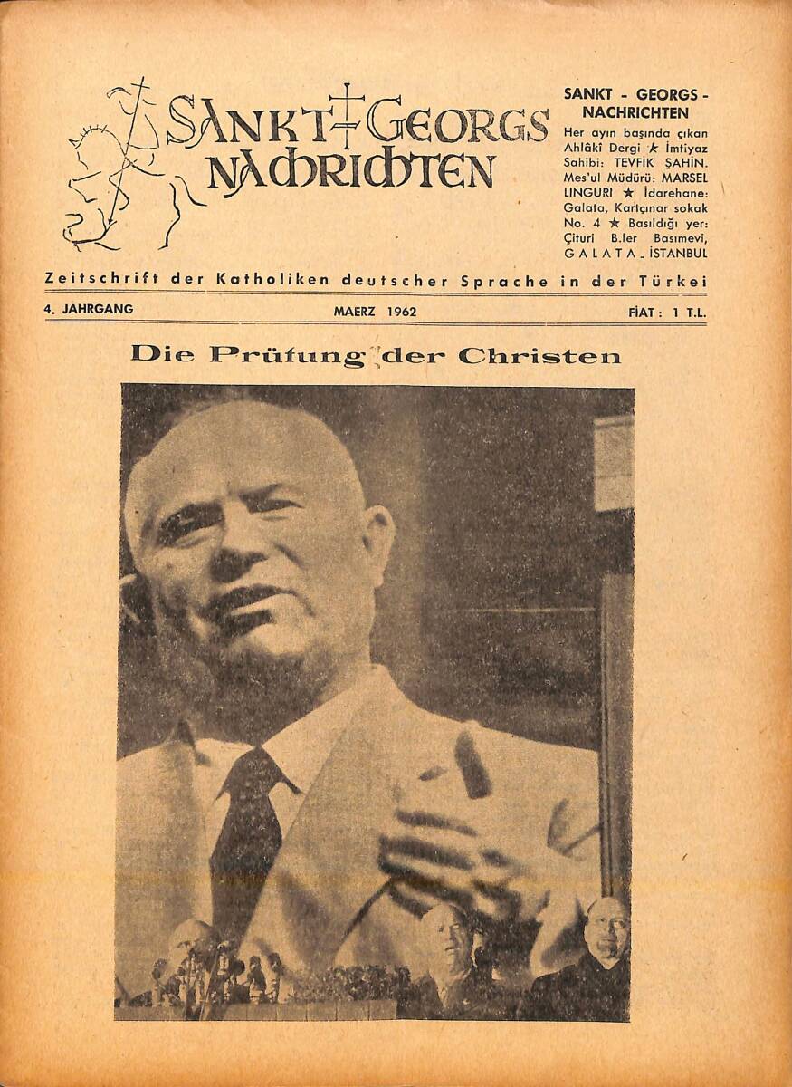 Sankt Georgs Nachrichten – Maerz 1962 – Die Prüfung der Christen NDR100745 - 1
