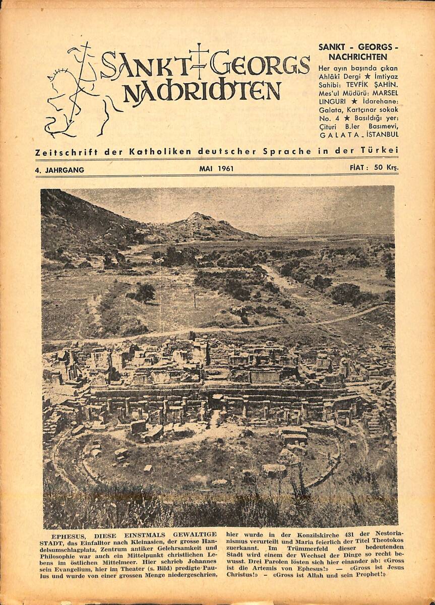 Sankt Georgs Nachrichten – Mai 1961 – Streitfrage: ausgang des Hl. Geistes – Papstes Johannes XXIII. NDR100748 - 1