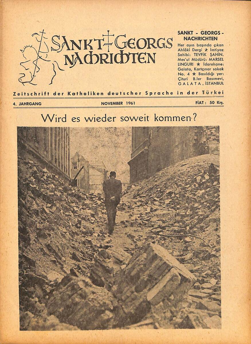Sankt Georgs Nachrichten – November 1961 – Wird es wieder soweit kommen? – Benedikt XV. – PIUS XII. – Johannes XXIII. NDR100701 - 1