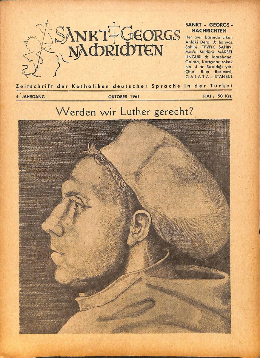 Sankt Georgs Nachrichten – Oktober 1961 – Werden wir Luther gerecht? – Der Bau der Peterskirche war ein Anlass zur Reformation NDR100702 - 1