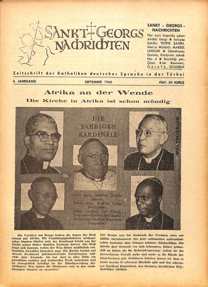 Sankt Georgs Nachrichten – September 1960 – Afrika an der Wende Die Kirche in Afrika ist schon mündig NDR100738 - 1