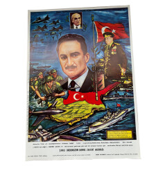 Şanlı Ordumuzun Kıbrıs Zaferi Hatırası Kartpostal (Büyük Boy) KRT21931 - Gökçekoleksiyon